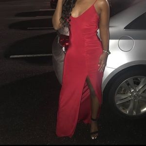 Red Maxi formal dress